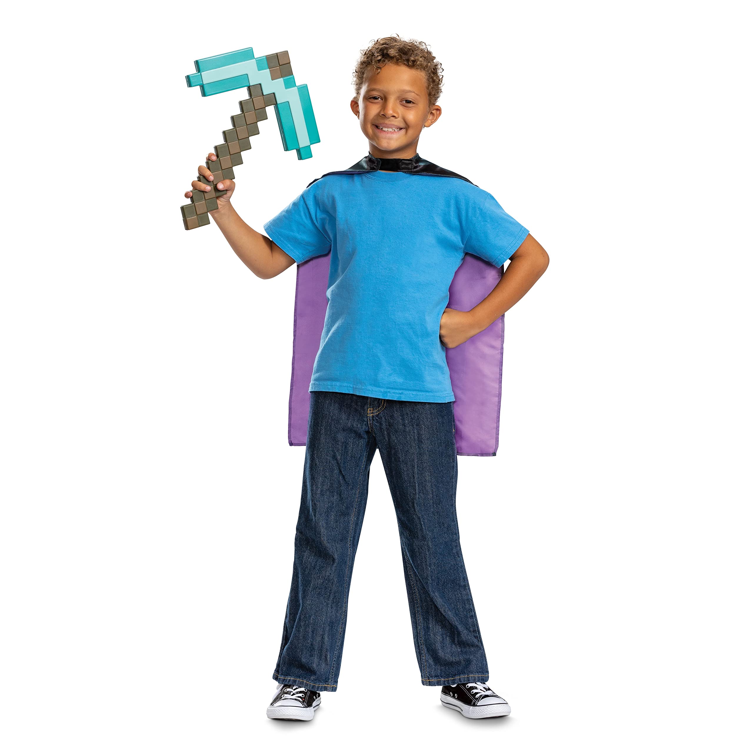 Minecraft Pickaxe and Cape Costume Set, Official Minecraft Costume